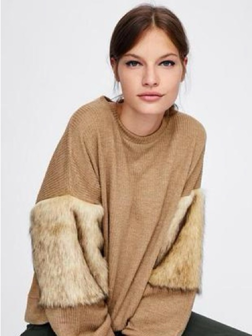 Zara Faux-Fur Sweater